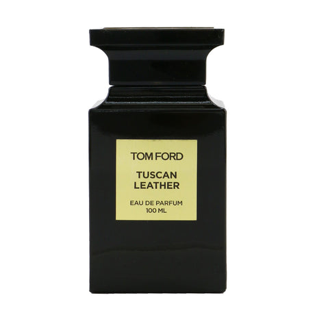 Tom Ford Tuscan Leather Eau De Parfum, 100ml spray, features a luxurious leather fragrance with saffron, raspberry, and woody notes.