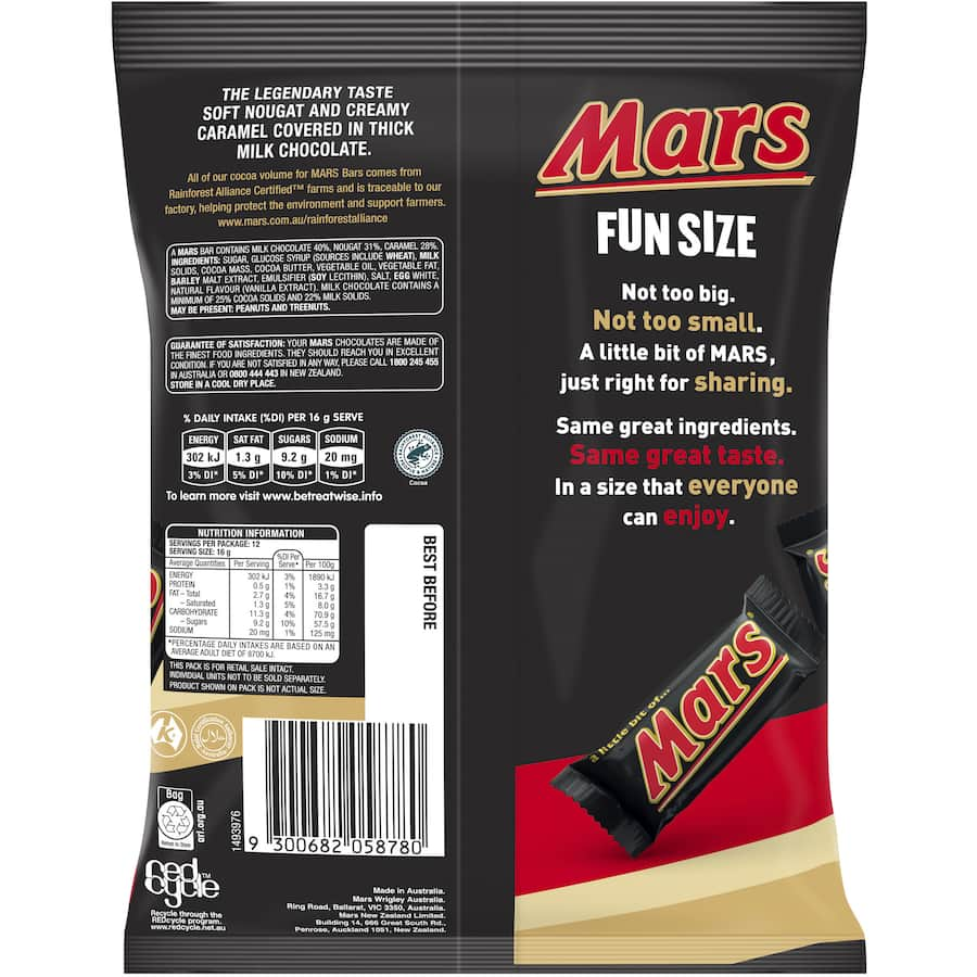 Mars Chocolate Sharepack Fun Size