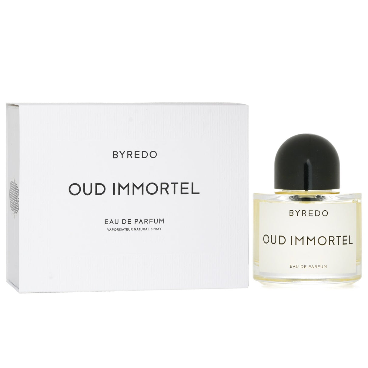 Byredo Oud Immortel Eau De Parfum 50ml, a unisex chypre woody fragrance with notes of limoncello, incense, and tobacco.