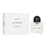 Byredo La Tulipe Eau De Parfum 50ml, a floral fragrance with rhubarb, tulip, and vetiver notes, perfect for spring and summer.