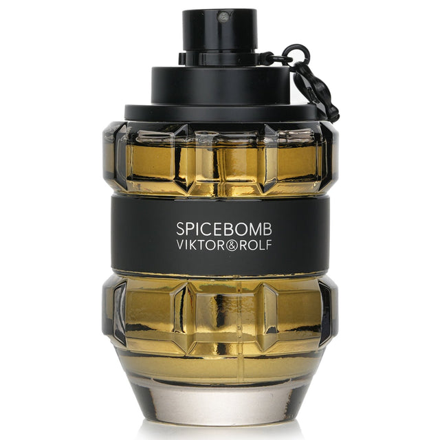 Viktor & Rolf Spicebomb Eau De Toilette in 150ml, a bold, woody spicy fragrance for men with notes of bergamot, saffron, and leather.