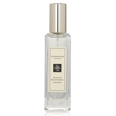 Jo Malone Peony & Blush Suede Cologne in 30ml, featuring floral notes and warm suede for elegant everyday wear.