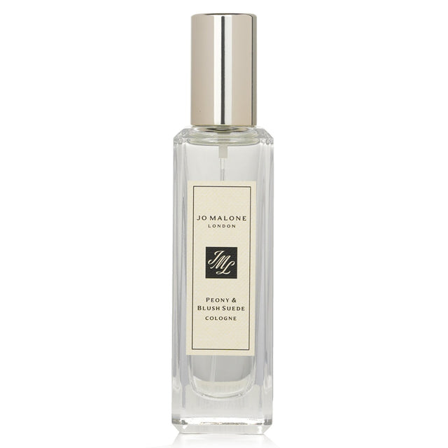 Jo Malone Peony & Blush Suede Cologne in 30ml, featuring floral notes and warm suede for elegant everyday wear.