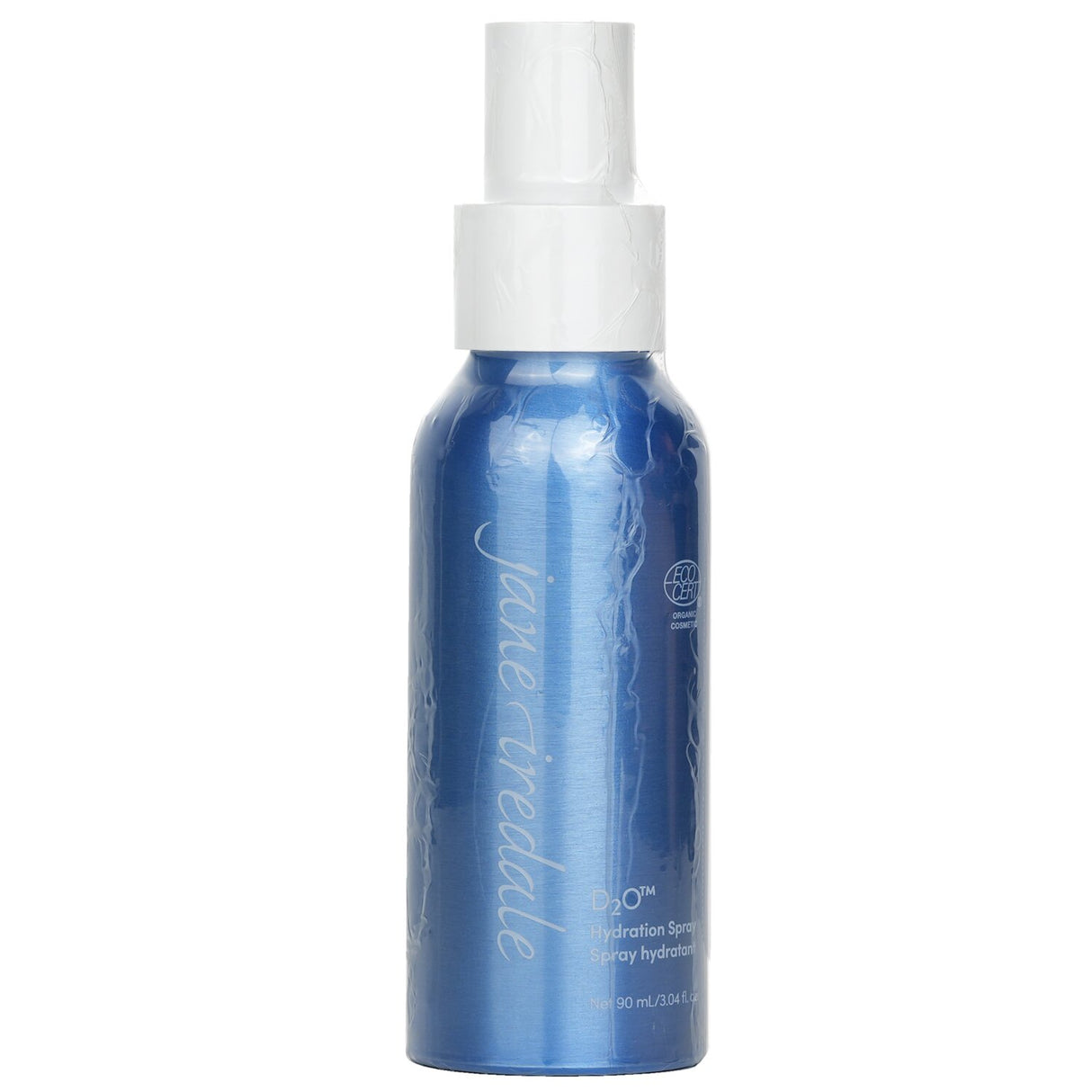 Nourishing Jane Iredale D2O Hydration Spray, infused with ylang-ylang, for lasting moisture and skin balance.