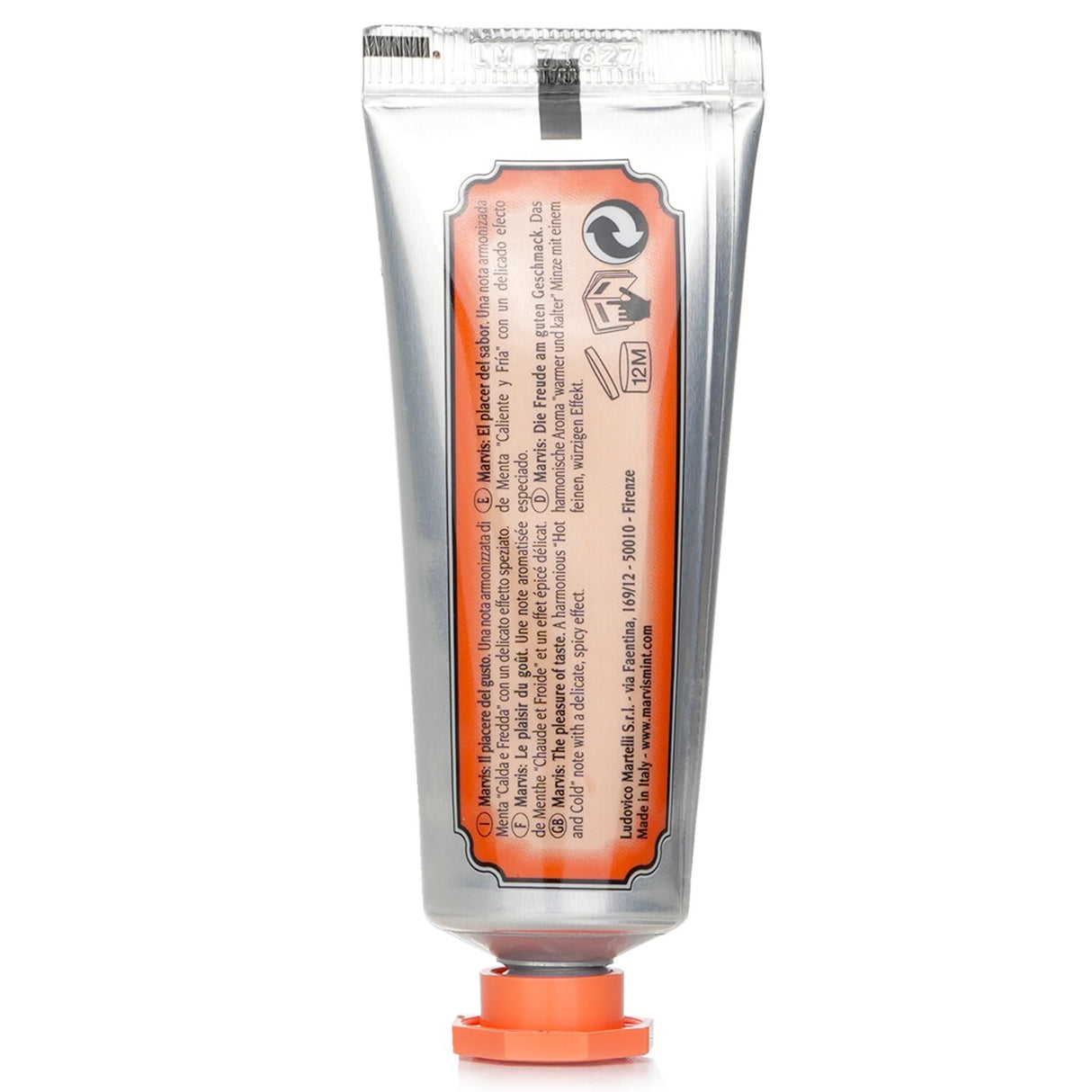 Marvis - Ginger Mint Toothpaste (Travel Size)  - 25ml/1.29oz