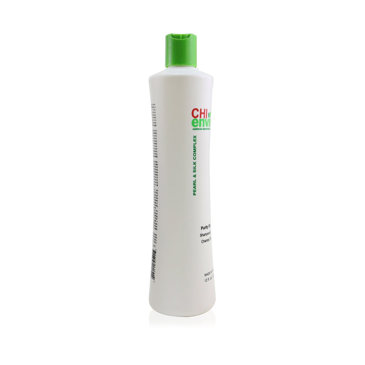 CHI Enviro Purity Shampoo 355ml, a paraben-free formula that smooths, cleanses, and nourishes all hair types for radiant shine.