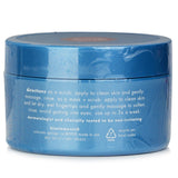 Gentle buffing facial scrub with ultra-fine microgranules for all skin types, revitalizing and enhancing skin texture.