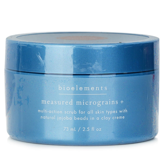 Bioelements Gentle Buffing Facial Scrub with microgranules revitalizes all skin types, refining texture and minimizing fine lines.