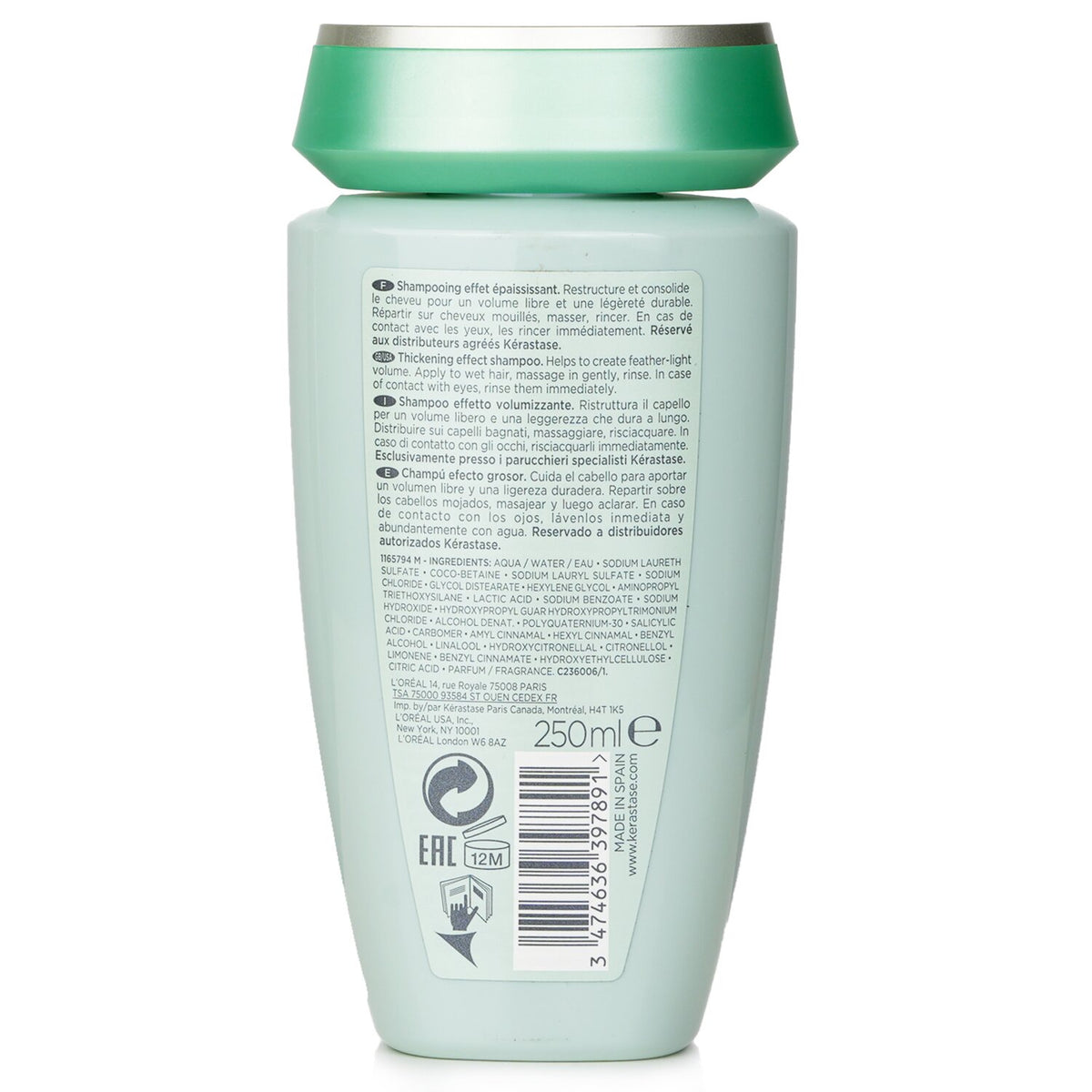 Kerastase Resistance Bain Volumifique Thickening Effect Shampoo 250ml/