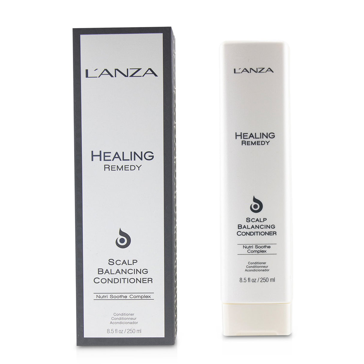 Lanza Healing Remedy Scalp Balancing Conditioner with Coconut Water and Lavender for a nourished, healthy scalp and hair.