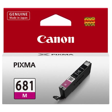 Canon CLI681M Magenta ink cartridge for vibrant, smudge-resistant prints, compatible with select Canon Pixma models.