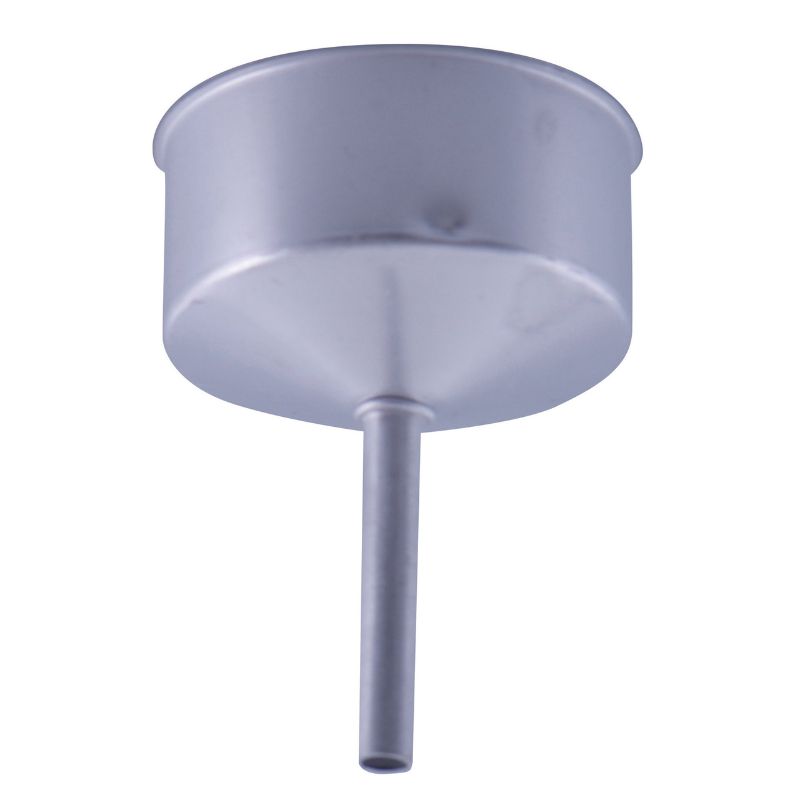 Stainless steel Avanti 4.5cm funnel for espresso makers, 100ml capacity, promotes mess-free filling and easy cleaning.
