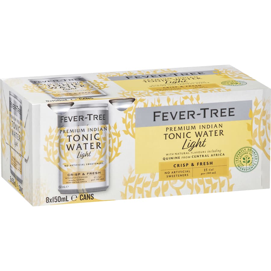 Fever Tree Light Tonic Water  Cans 8 x 150mL
