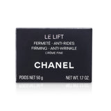 Luxurious Chanel Le Lift Creme Fine for lifting and rejuvenating skin, with fast absorption and 3.5-DA for enhanced elasticity.