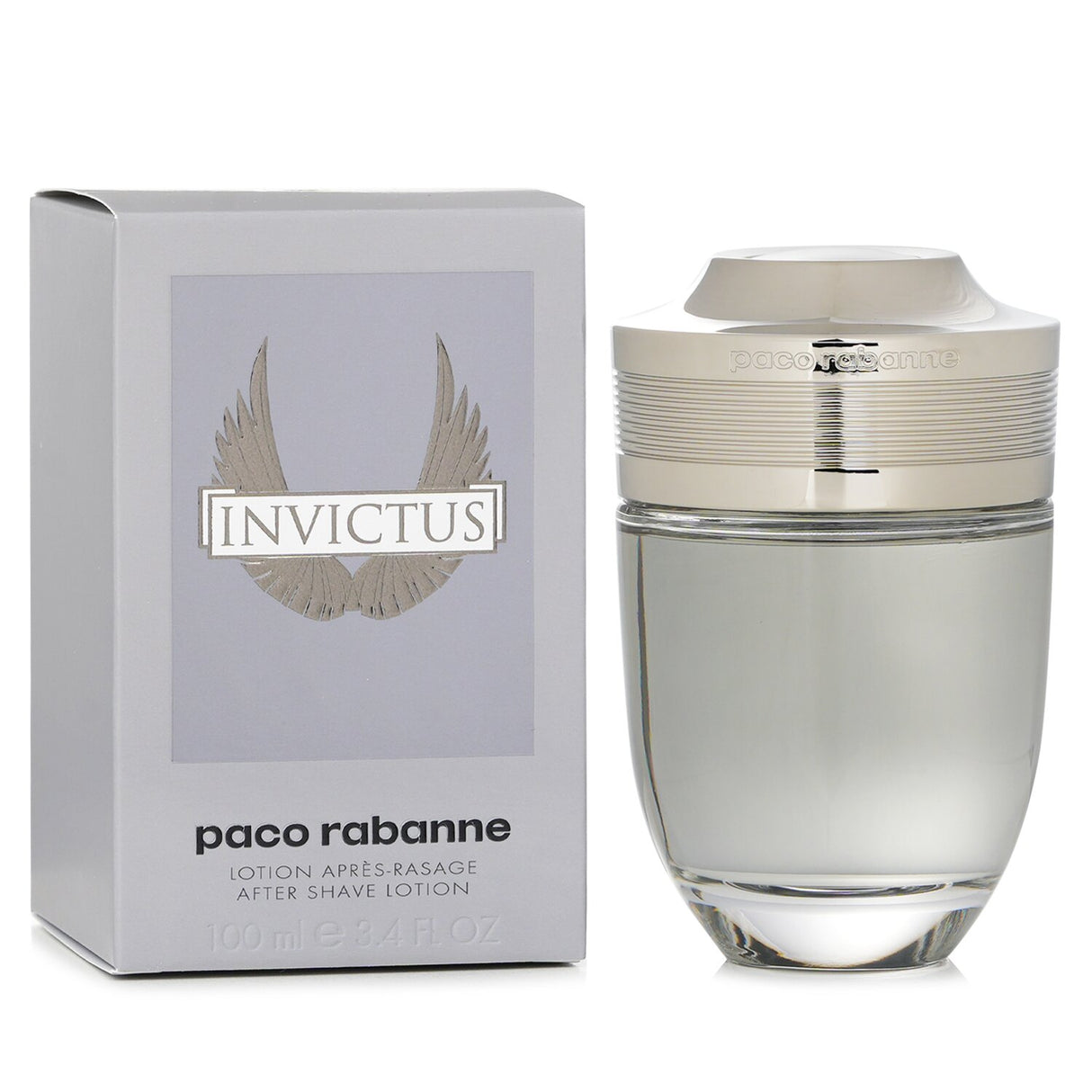 Paco Rabanne Invictus After Shave Lotion - soothing, 100ml men's skincare with iconic fragrance, calms irritation and smooths skin.