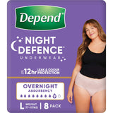 Depend Real Fit Underwear Night Defence Female 8 pack