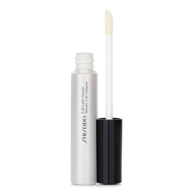 Shiseido Full Lash Serum in 6ml enhances lash and brow appearance with arginine, featuring a precise flocked-tip applicator.