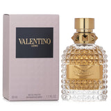 Valentino Uomo Eau De Toilette Spray 50ml - luxurious gourmand leather scent with notes of coffee, chocolate, and cedar.