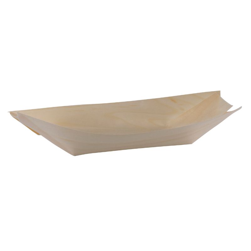 Avanti - Pine Boat Dish 25 X 11 X 3Cm - Set Of 12