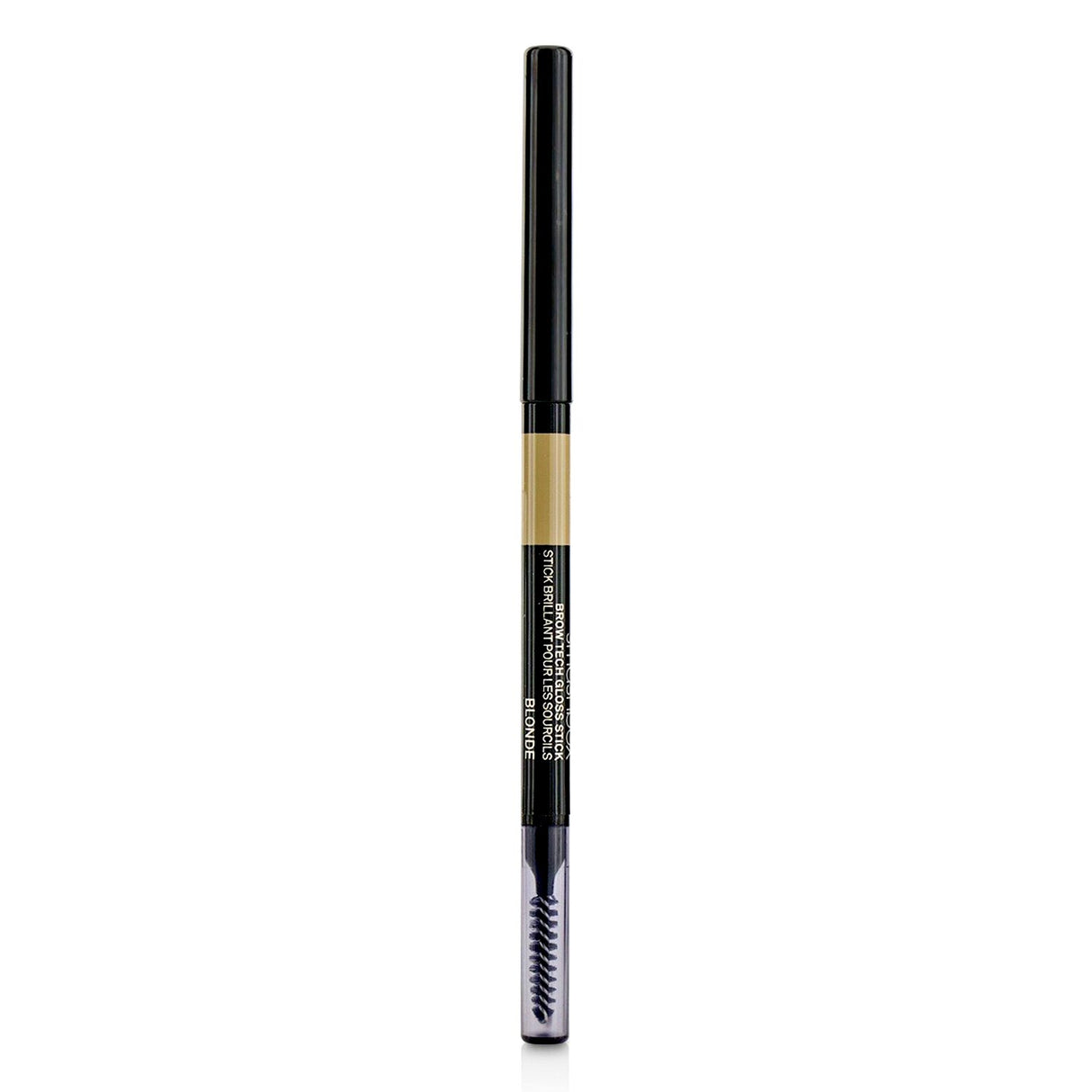 Smashbox Brow Tech Gloss Stick in #Blonde with glossy color and spoolie brush for effortless, natural-looking brows.