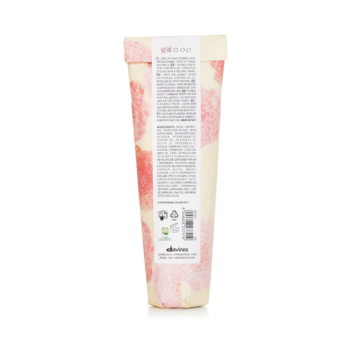 Davines More Inside This Is A Medium Hold Pliable Paste (For Thick, Invisible Ef