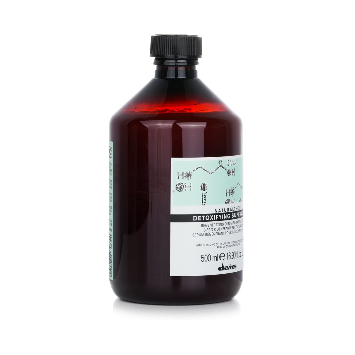 Davines Detoxifying Serum for atonic scalp, promotes cell turnover, calms irritation, and enhances hair health.