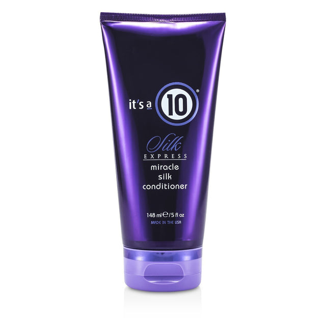 Silk-infused It's A 10 Miracle Conditioner for revitalizing soft, shiny, and manageable hair with UV and heat protection.