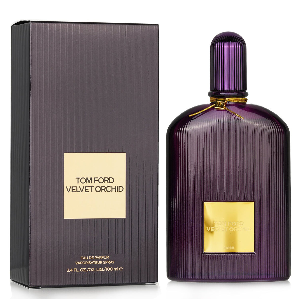 Tom Ford Velvet Orchid Eau De Parfum 100ml, a sensual floral fragrance with rich notes of orchid, honey, and vanilla.