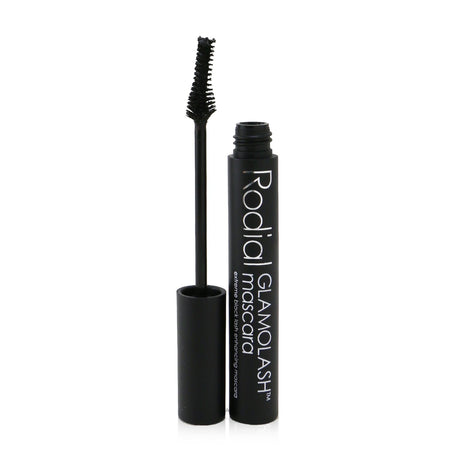 Rodial Glamolash Extreme Black Mascara enhances and volumizes lashes with a curvilinear brush for dramatic definition.