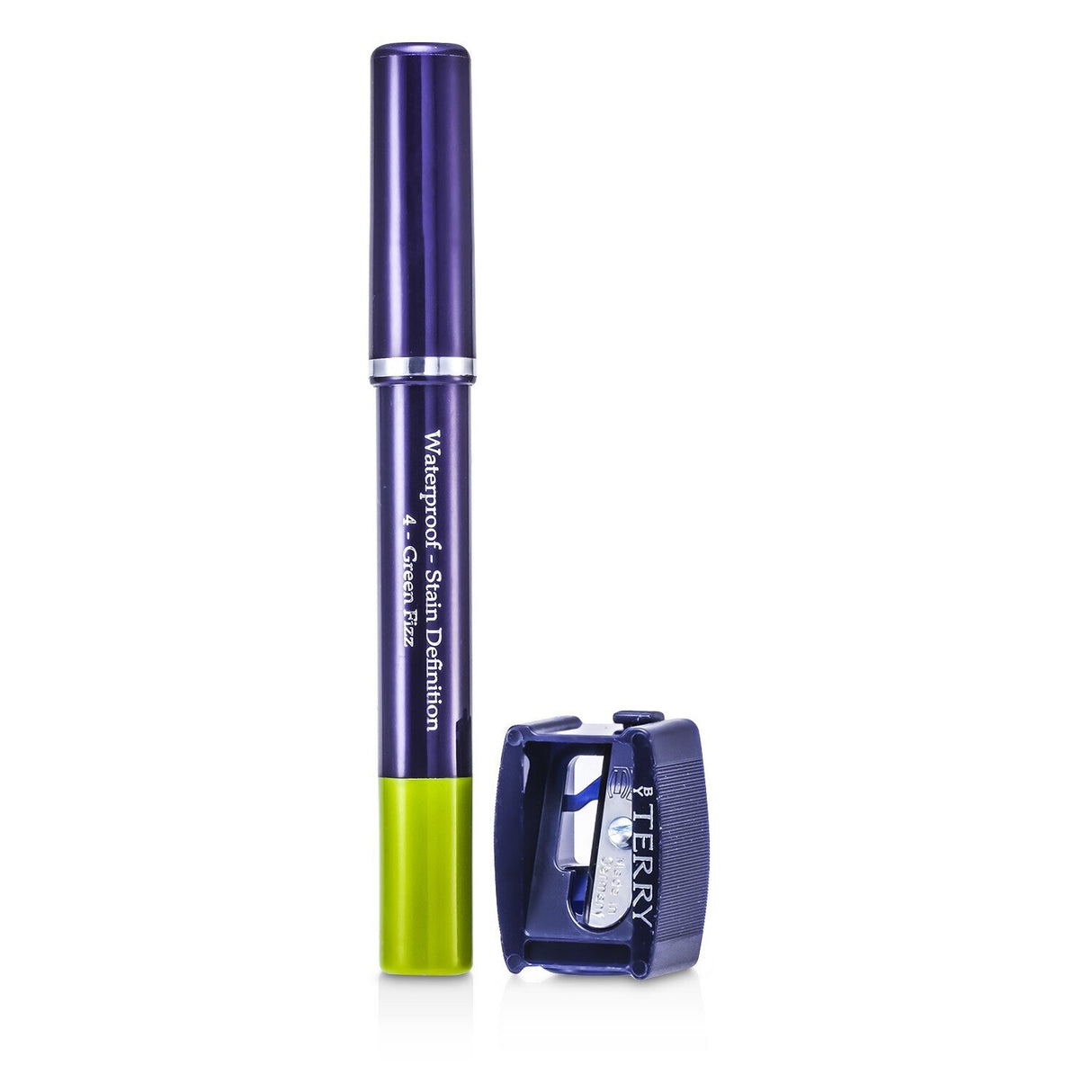 By Terry Aqua Print Eyeshadow #4 Green Flzz, a waterproof pen with vibrant, long-lasting color and Vitamin E for eye care.