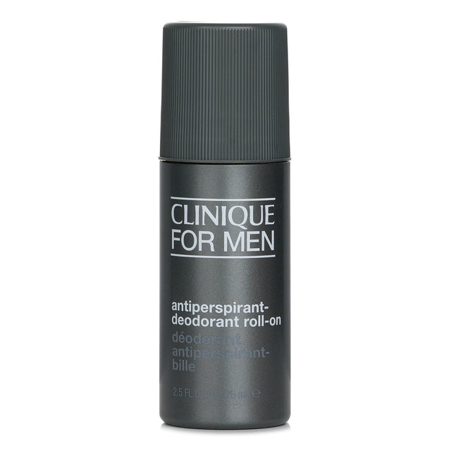 Clinique Antiperspirant-deodorant Roll On, 75ml, offers all-day wetness and odor protection, suitable for all skin types.