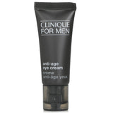 Lightweight oil-free anti-age eye cream for men, reduces fine lines, dark circles, and puffiness; 15ml size.