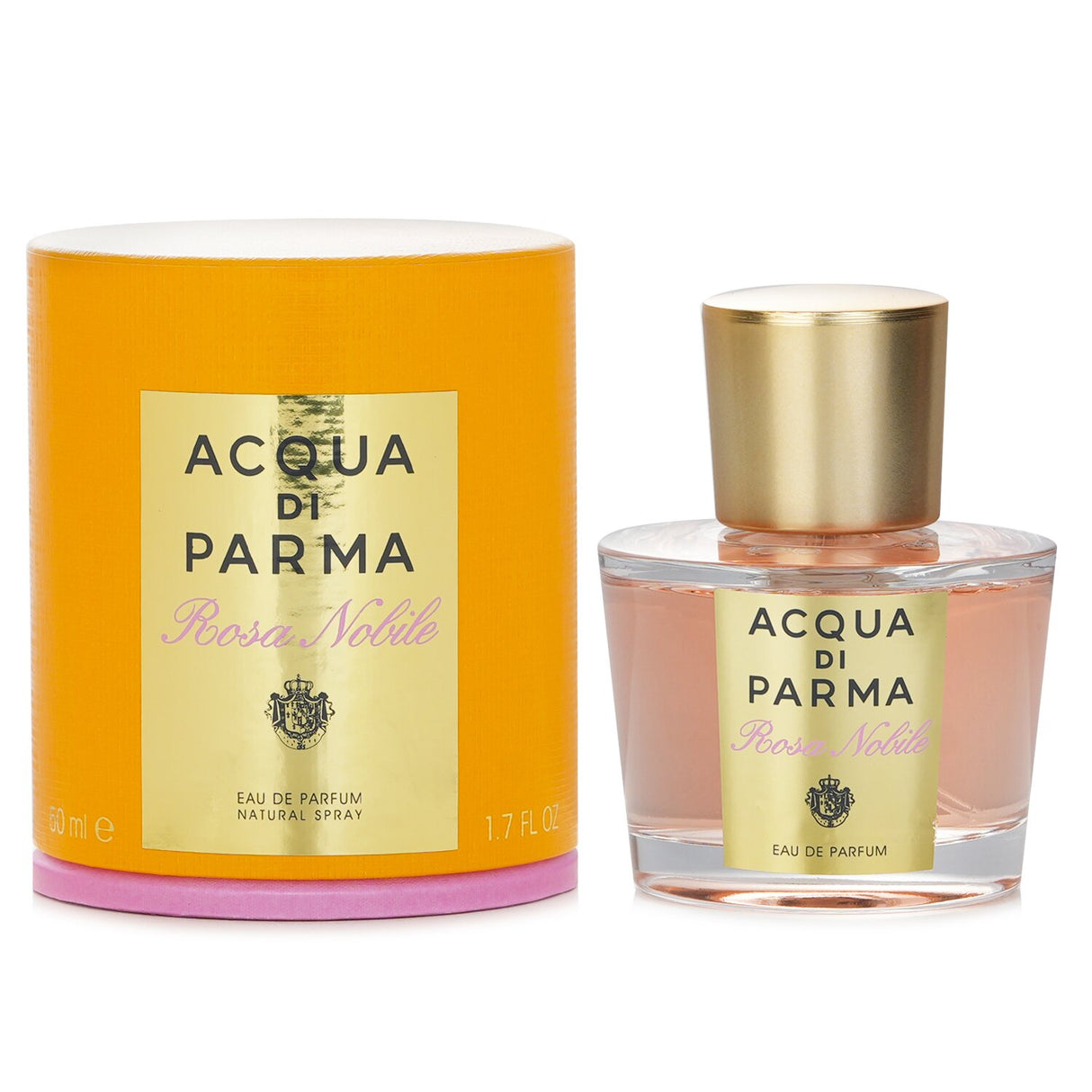 Acqua Di Parma Rosa Nobile Eau De Parfum, 50ml: A floral woody fragrance embodying elegance with notes of rose, cedar, and musk.