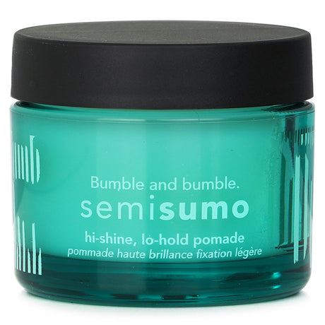 Bumble and Bumble Bb. Semisumo pomade in a 50ml jar, offers high shine and low hold for polished, manageable styles.