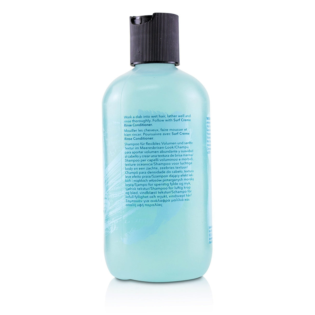 Bumble and Bumble Surf Foam Wash Shampoo for fine to medium hair, promoting beachy waves, volume, and revitalized texture.