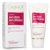 Guinot Anti-Wrinkle Cream 50ml, a hydrating moisturizer with Hyaluronic Acid and Shea Butter for rejuvenating aging skin.