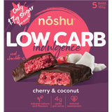 Noshu Low Carb Indulgence Bars Cherry & Coconut 5 pack 160g
