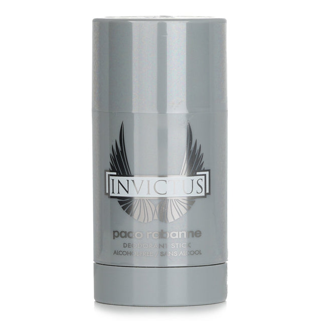 Paco Rabanne Invictus Deodorant Stick in 75ml, offering long-lasting scent and freshness for the modern man.