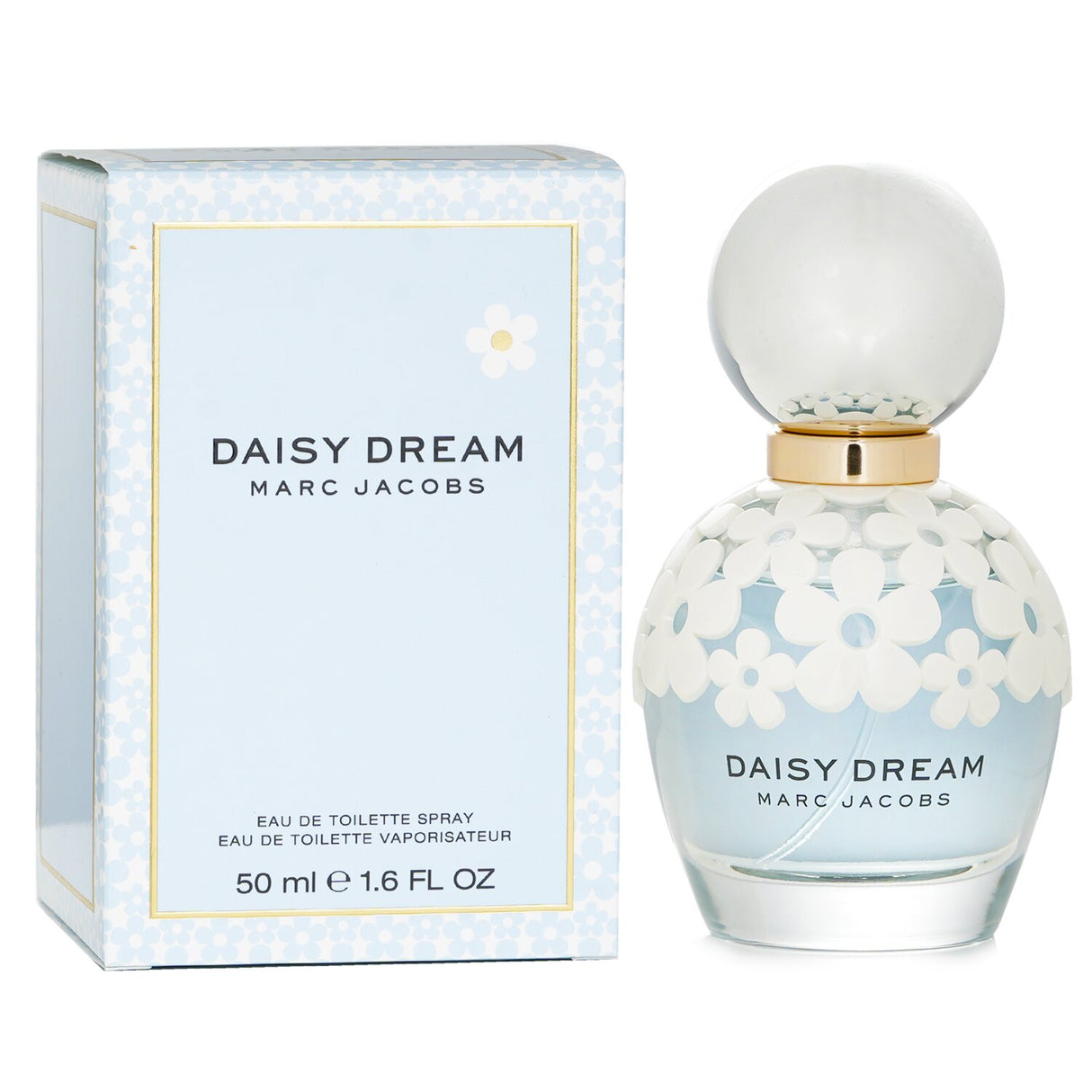 Marc Jacobs Daisy Dream Eau De Toilette Spray (50ml) with floral fruity notes for a refreshing spring/summer fragrance.