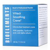 Bioelements V-Neck Smoothing Creme in a 44ml jar, a non-greasy cream that reduces neck creases and hydrates skin.