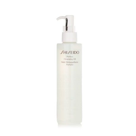 Shiseido Perfect Cleansing Oil 180ml: Lightweight facial oil that dissolves makeup, hydrates skin, and rinses clean.