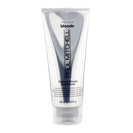 Paul Mitchell Forever Blonde Conditioner enhances and repairs blonde hair with intense hydration and nourishing macadamia oil.