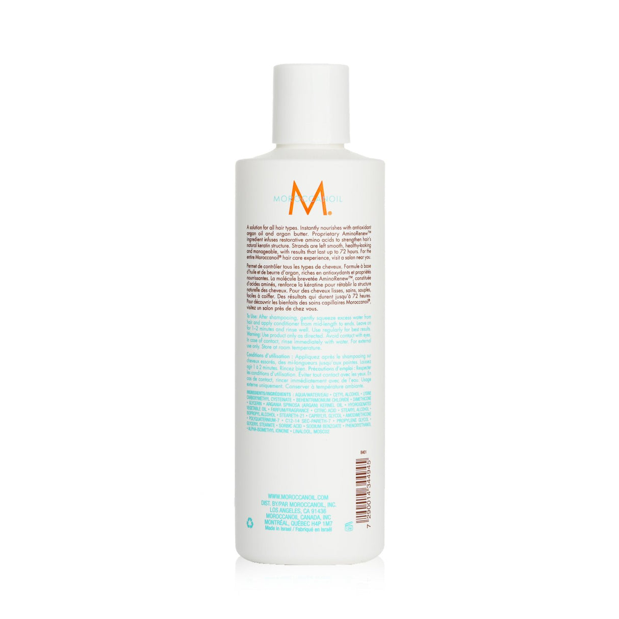 Moroccanoil Smoothing Conditioner 250ml for frizzy hair, infused with argan oil for smooth, manageable, and healthy-looking tresses.