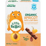 Little Bellies Organic Baby Snack Bars Apricot Date & Oat 5 pack 85g