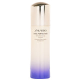 Shiseido Vital-Perfection Emulsion in a 100ml bottle, provides intense hydration and rejuvenates aging skin with VP8 technology.