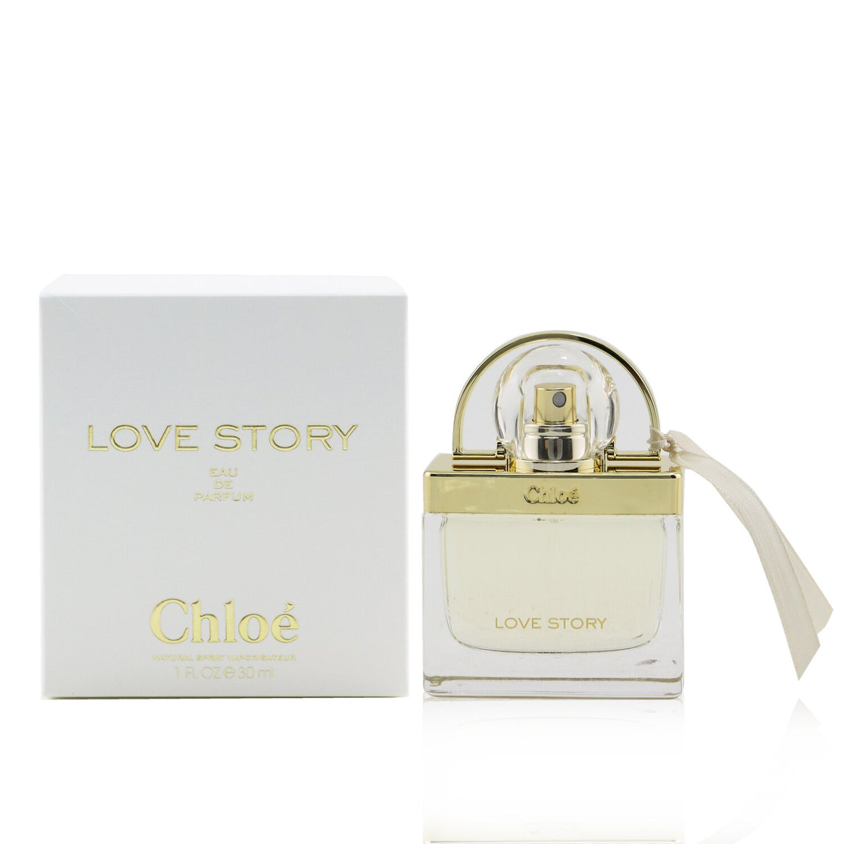 Chloe Love Story Eau De Parfum, a floral elegant fragrance with neroli, orange blossom, and musk notes in a 30ml bottle.