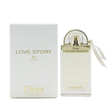 Chloe Love Story Eau De Parfum, 75ml, features floral notes of neroli, orange blossom, and musk, embodying Parisian romance.