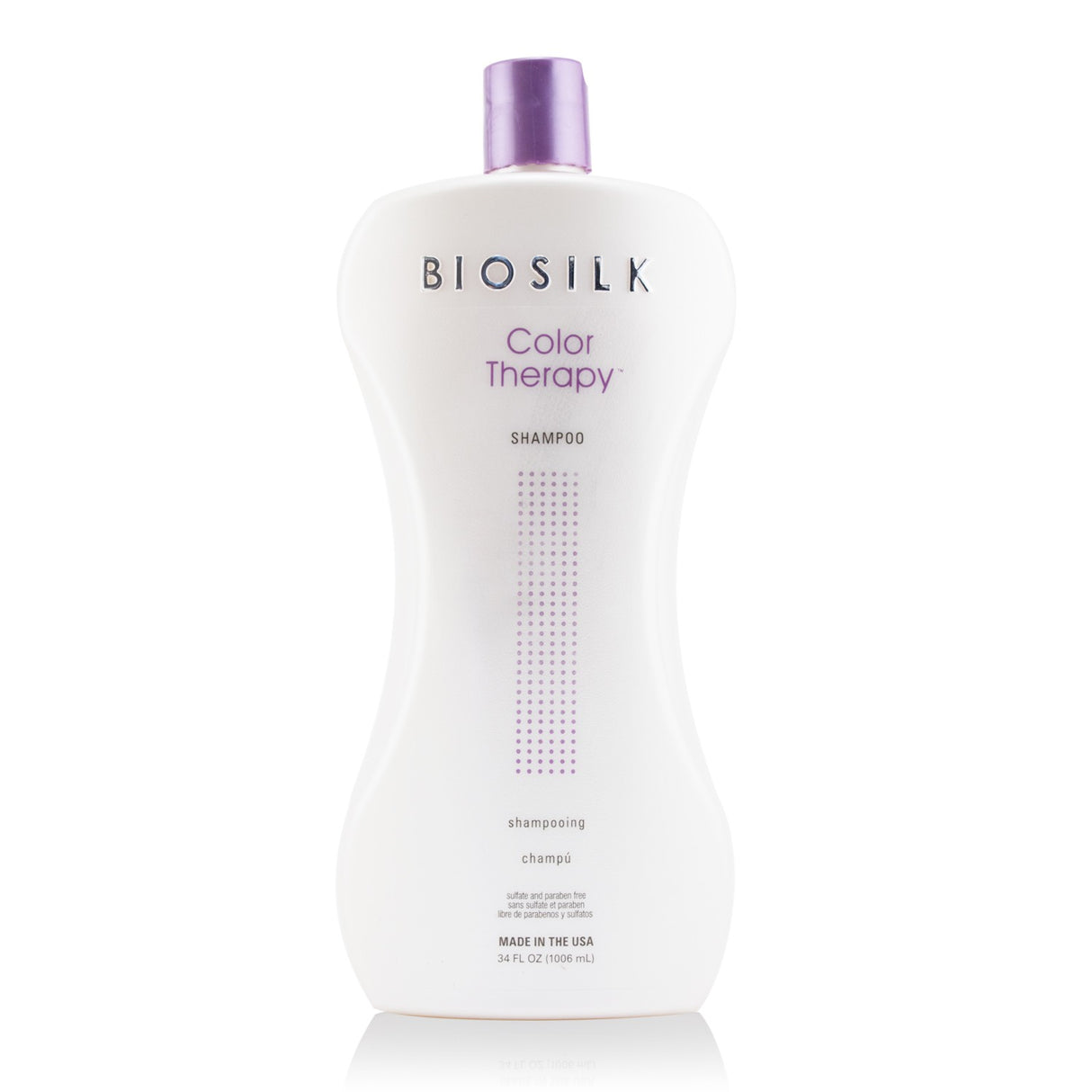 BioSilk Color Therapy Shampoo bottle (1006ml) designed for color-treated hair, enriched with natural ingredients for vibrant, healthy locks.