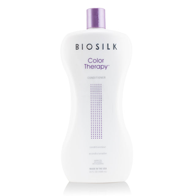 BioSilk Color Therapy Conditioner 1006ml: Luxurious, paraben-free formula for vibrant color-treated hair with UV protection and silk proteins.