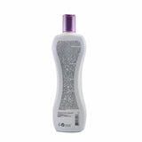 Sulfate-free violet shampoo for blonde hair, enhances color and shine, enriched with rooibos and silk proteins.